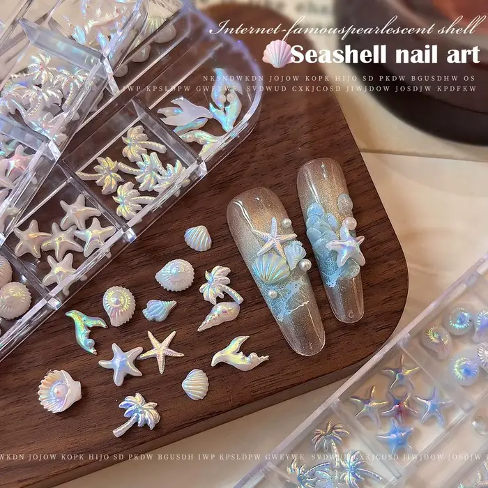 Breloques pour ongles en résine