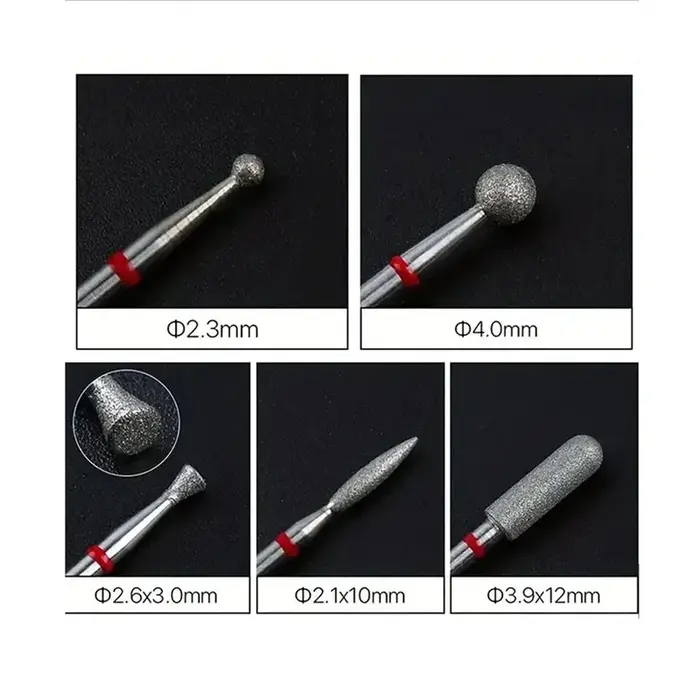 Foret à ongles en diamant, fraise pour manucure, fraise rotative électrique, outils pour cuticules,