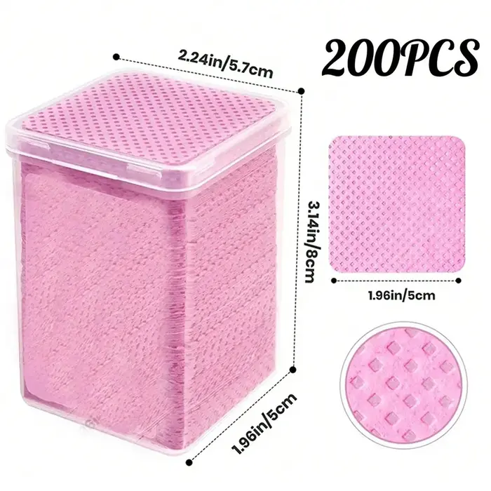 Tampons de coton non pelucheux lingettes dissolvant de vernis à ongles outil de nettoyage