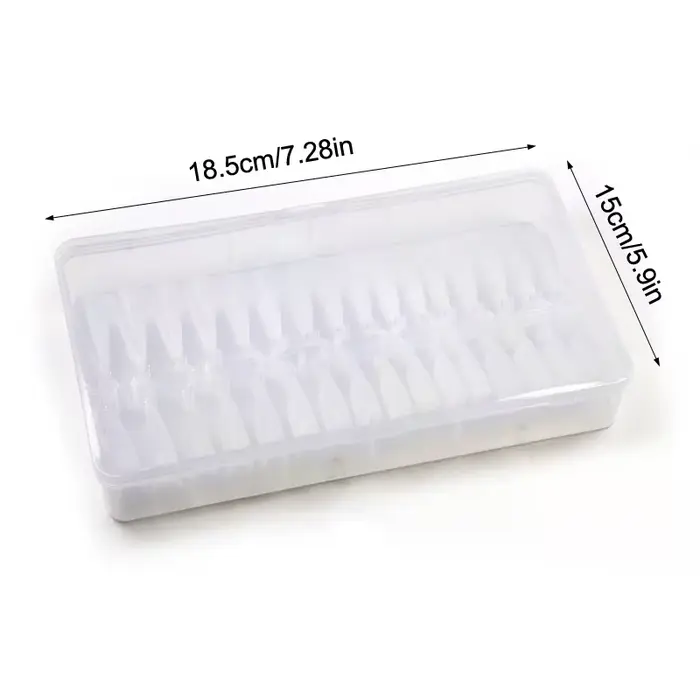 Faux ongles transparents Super D Arc longs