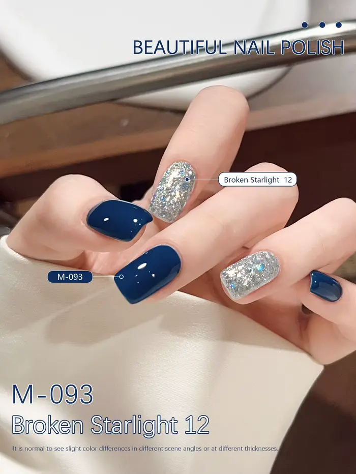 XEIJAYI 2 pièces 15ml bleu Gel vernis à ongles ensemble Semi Permanent UV Gel