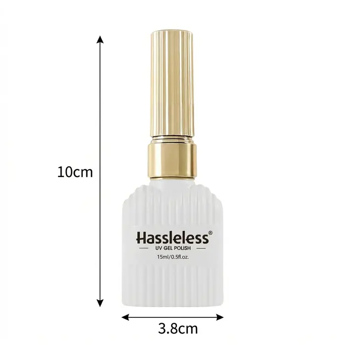 Lot de 2 vernis à ongles gel noir et blanc 15 ml, semi-permanents, à retirer par trempage, UV LED, outils de manucure, design DIY, laque à ongles