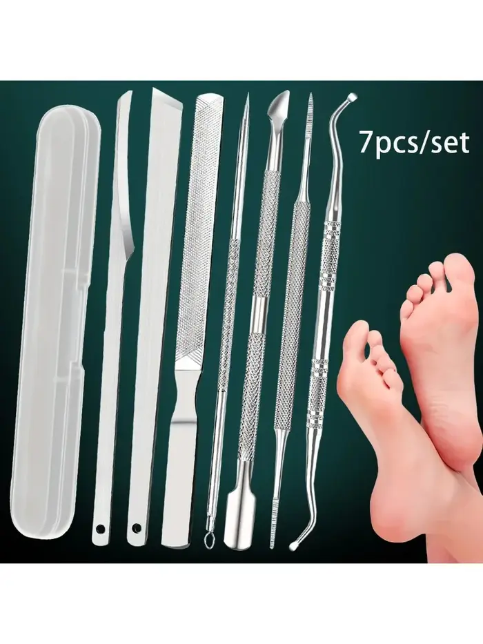 Ensemble d'outils de pédicure 7 pièces