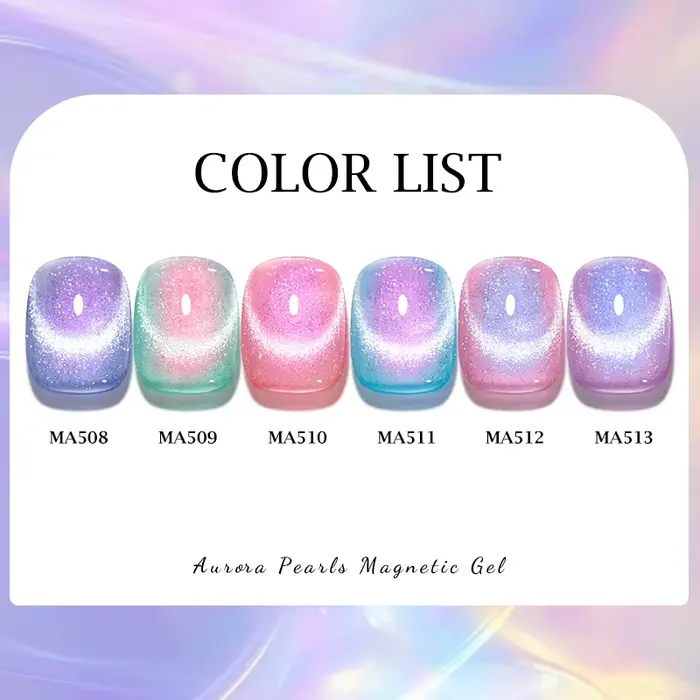 Vernis à ongles gel magnétique effet perles d'aurore 7ml
