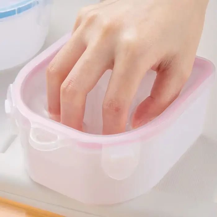 Dissolvant de vernis à ongles bol de trempage traitement
