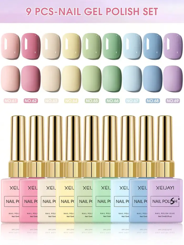 Ensemble de vernis à ongles Gel coloré de 15ml