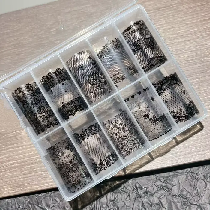 Autocollants pour ongles en dentelle