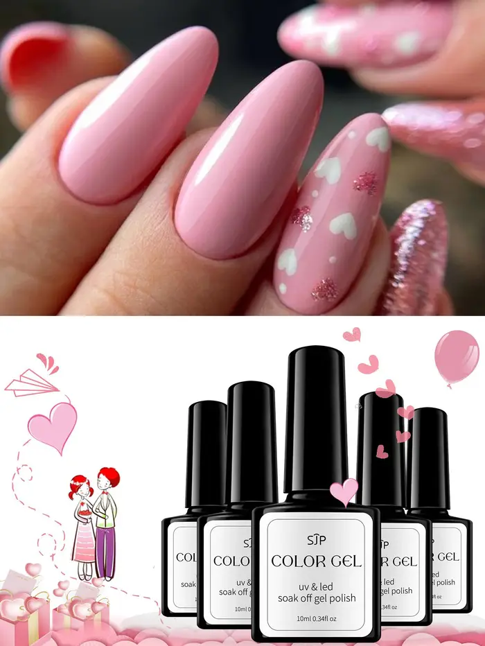 LEON'S DAY − Verhéritage à ongles gel rouge, 10ml, art de manucure et de pédicure, UV/LED, à trempage
