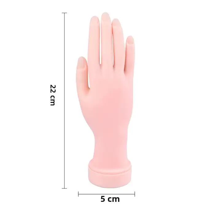 Main d'entraînement souple et flexible pour la pratique de l'art des ongles