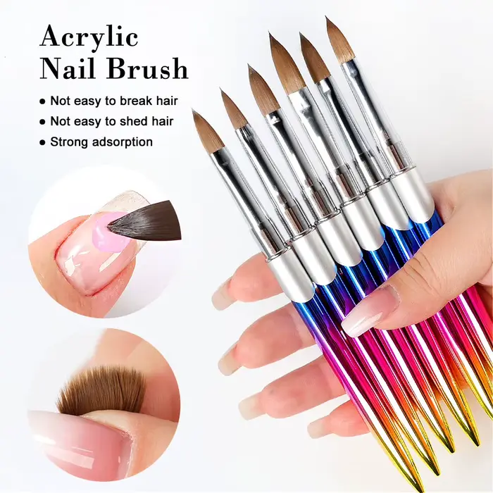 Kolinsky brosse à ongles pour manucure Gel