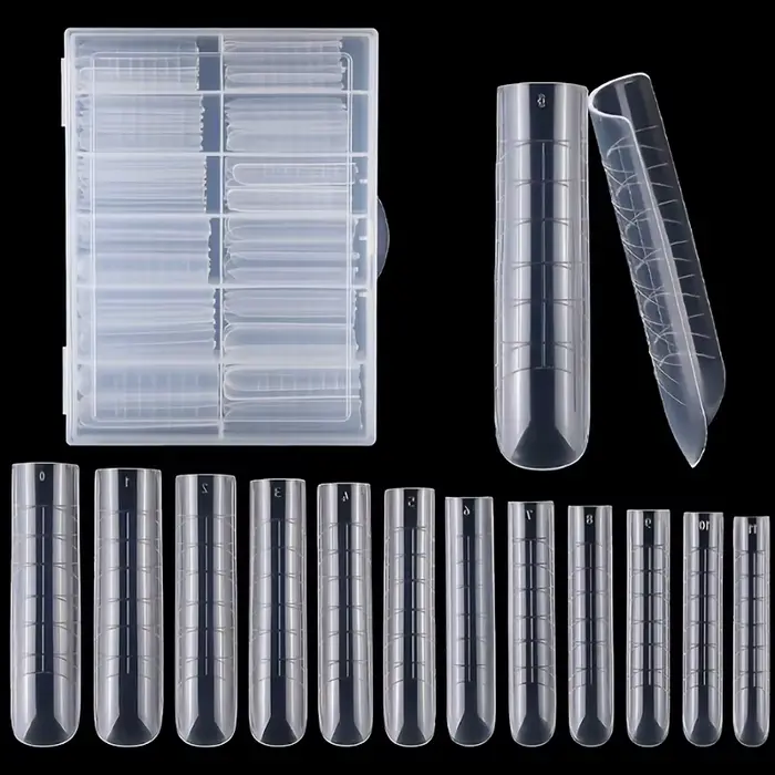 Système d'ongles double à couverture complète transparente, 120 pièces, pour Gel Uv, acrylique, Nail