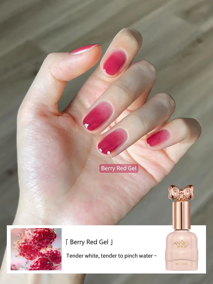 Vernis à ongles gel rouge baie populaire 10ml