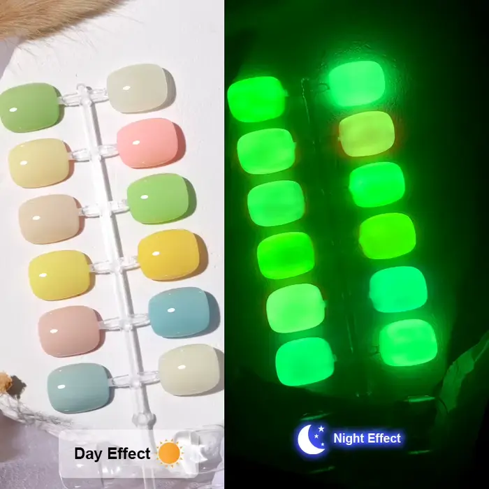 AS 15ml Vernis à ongles gel lumineux fluorescent qui brille dans le noir