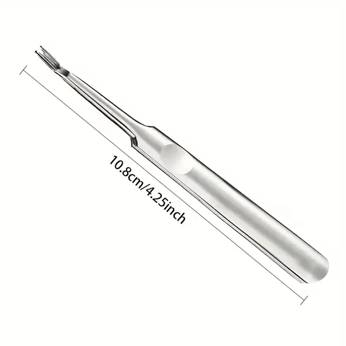 Nettoyeur de cuticules professionnel en acier inoxydable argenté