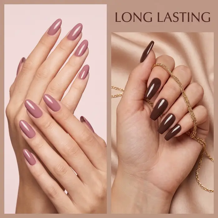 Ensemble de vernis à ongles en gel de couleur tendance