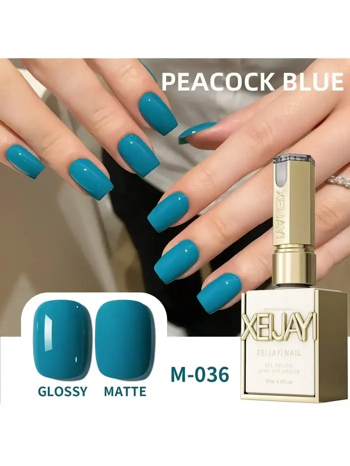 2025 Gel bleu paon japonais printemps-été - Vernis à ongles éclaircissant pour la peau