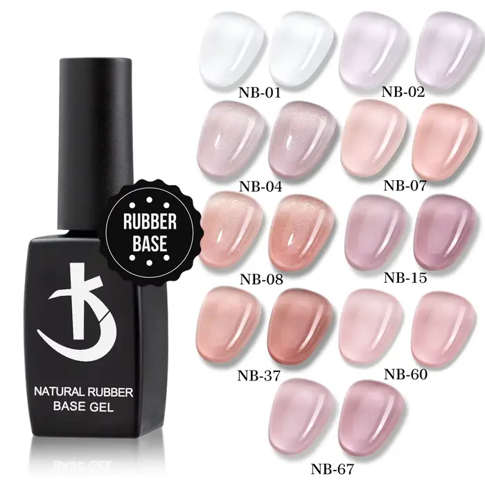 KODI JYJ Gel de Base en caoutchouc naturel 2 en 1 couleur nue couche