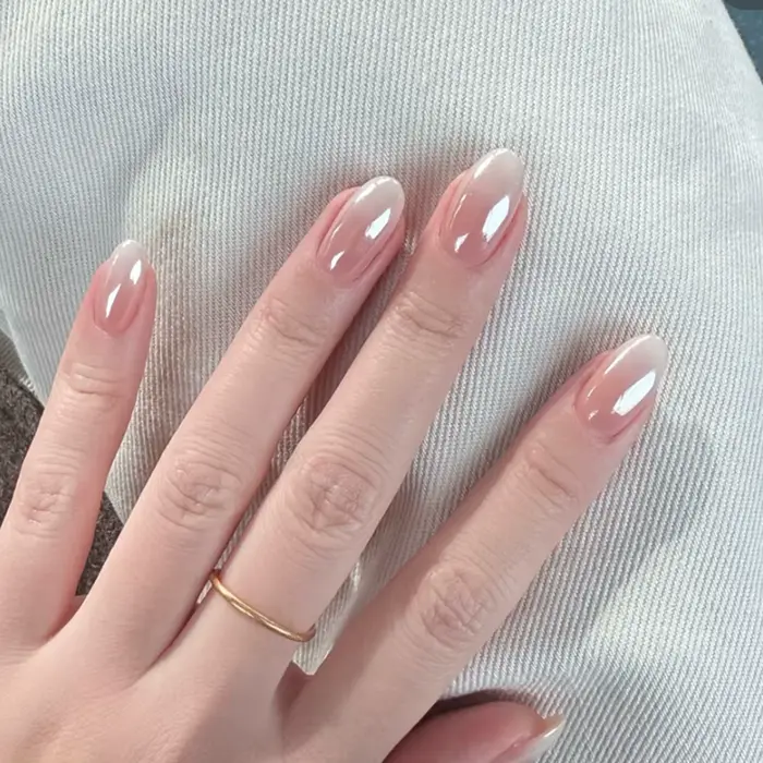 Faux ongles œil de chat en cristal, 24 pièces, courts, à pression en amande, brillant, bâton de pail
