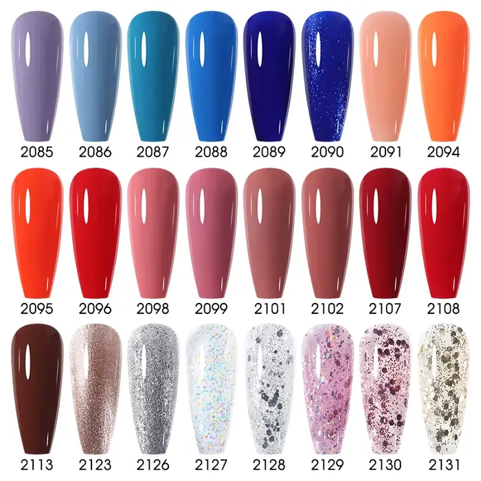Clou Beaute paillettes Gel vernis à ongles couleur d'hiver