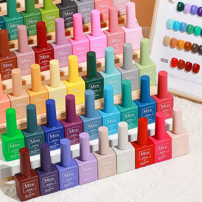 Mxsi 15ml Gel vernis à ongles néon marron bleu Royal rouge vert Pastal nu Nail Art