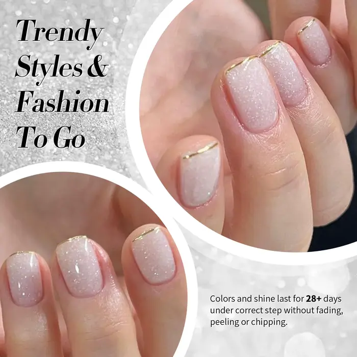 BORN PRETTY 10ml neige paillettes gelée Gel Vernis noël