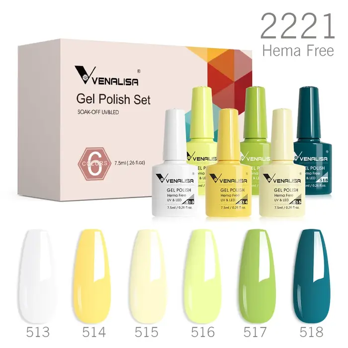 VENALISA 6 pièces/kit automne couleur Collection automne ongles marron terre Gel vernis à ongles TPO gratuit tremper UV LED Gel Semi Permanent ensemble