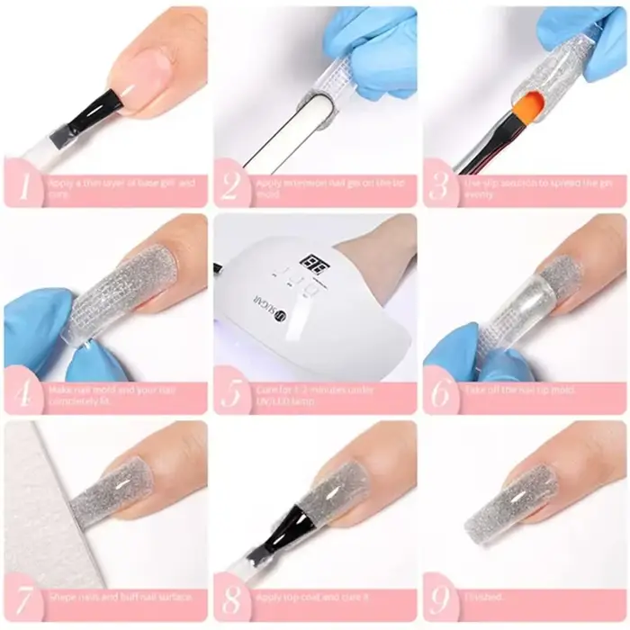 Gel allongeant les ongles à construction rapide pour protéger et renforcer