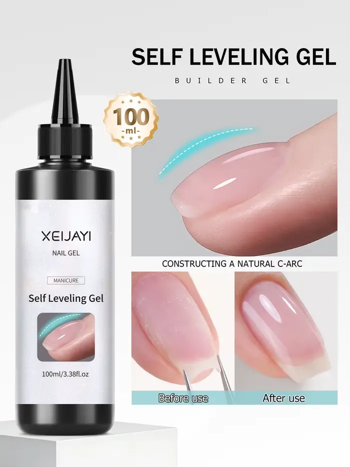 1 pièce de gel transparent renforçant pour ongles de 100 ml