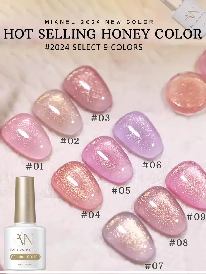 MIANEL 10ML Vernis à ongles gel série Miel Rose