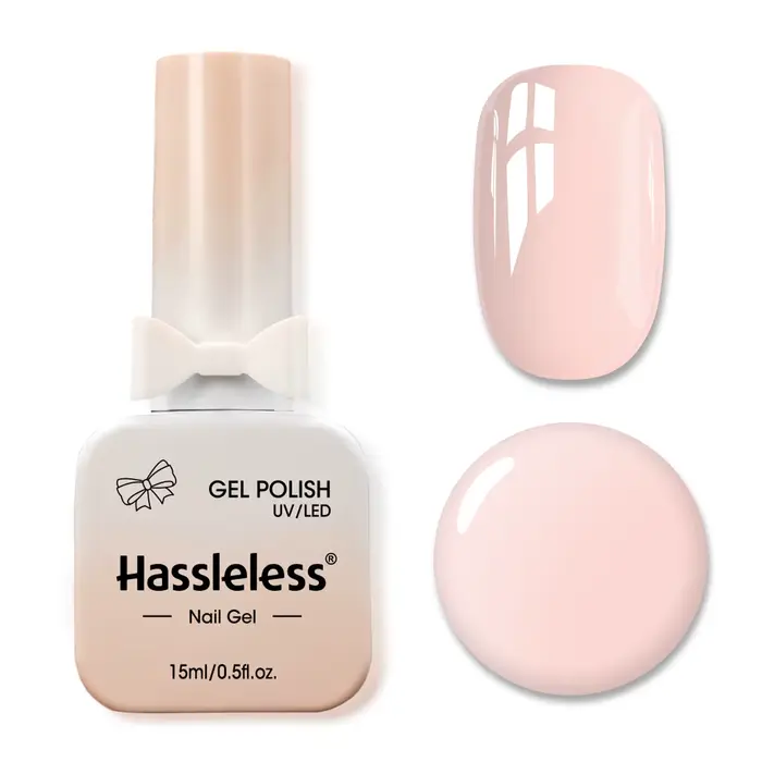 Vernis à ongles gel rose nude Hassleless 15 ml