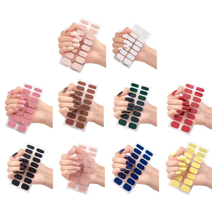 Autocollant pour ongles en Gel Semi-durci