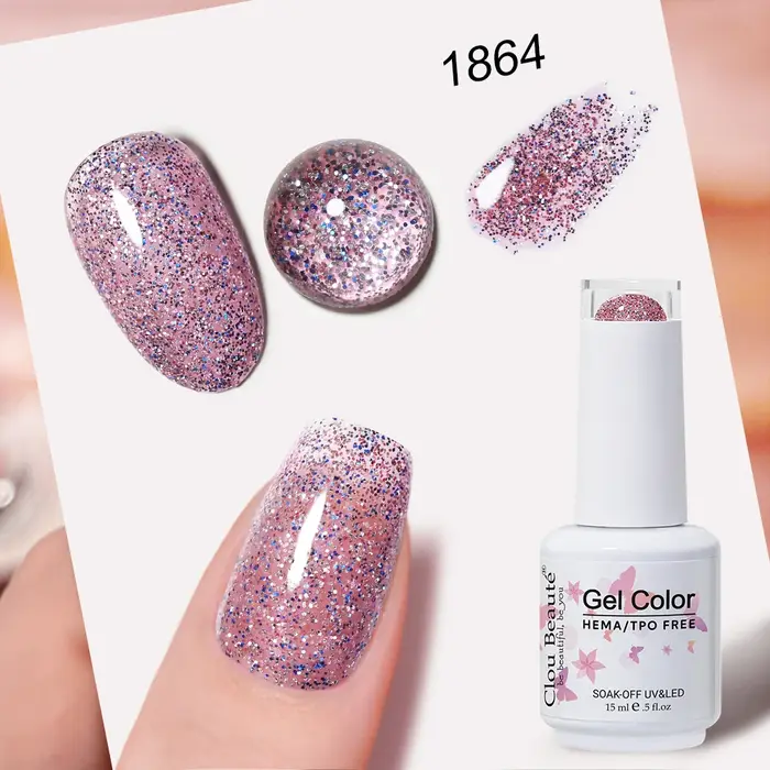Clou miles-Verhéritage à Ongles Gel à Paillettes