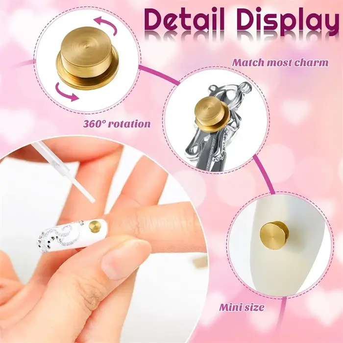 30/20/5 pièces manucure rotatif bijoux accessoires dessin animé rotatif universel roulement rotatif