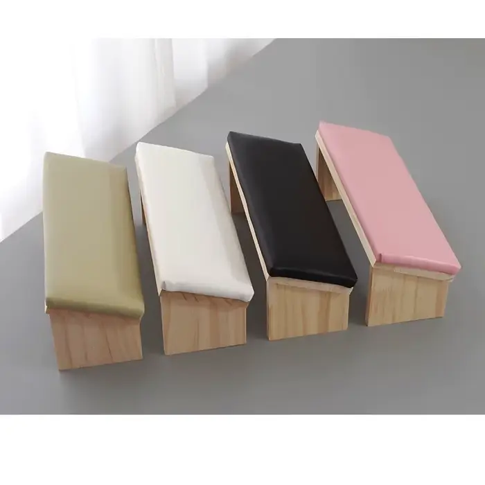 Oreiller à main en bois noir pour Nail Art