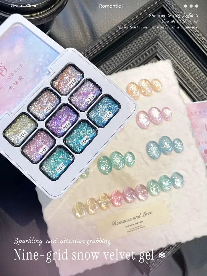 FRESCOBALDI Ensemble de vernis à ongles en gel Edelweiss 9 couleurs 2