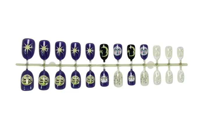 24 pièces d'ongles artificiels ovales haut de gamme