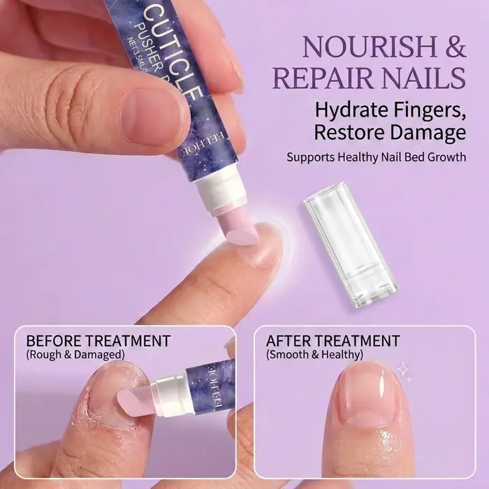 Stylo de soin des ongles – Nettoie la surface, adoucit les cuticules, prépare les ongles pour la manucure.