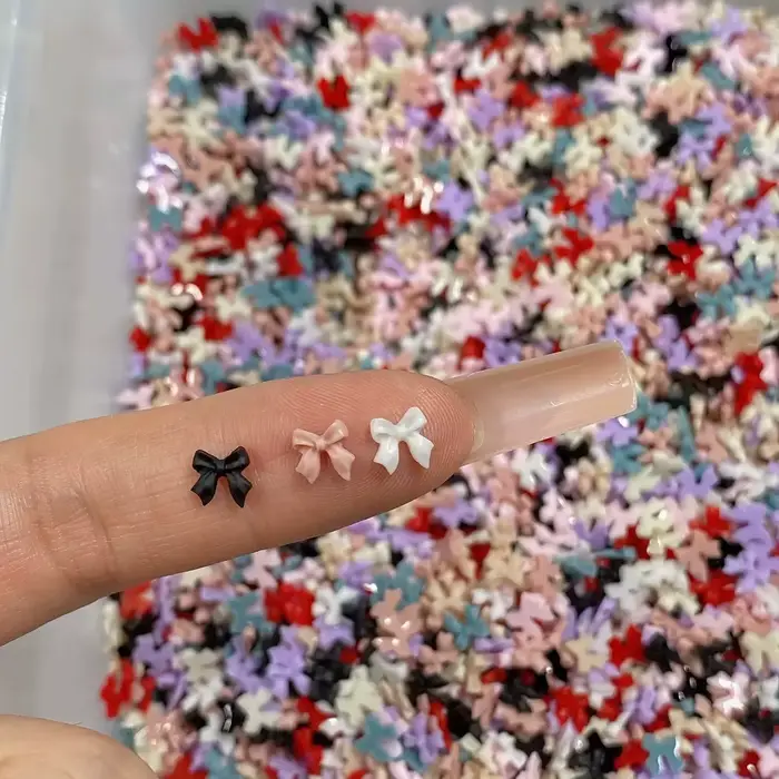 Pièces de Nail Art à nœud Transparent