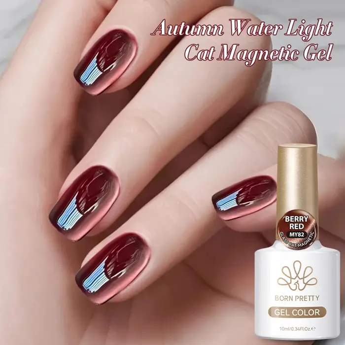 BORN PRETTY 10ml marron violet noir rouge chat vernis Gel magnétique manucure tremper Gel UV