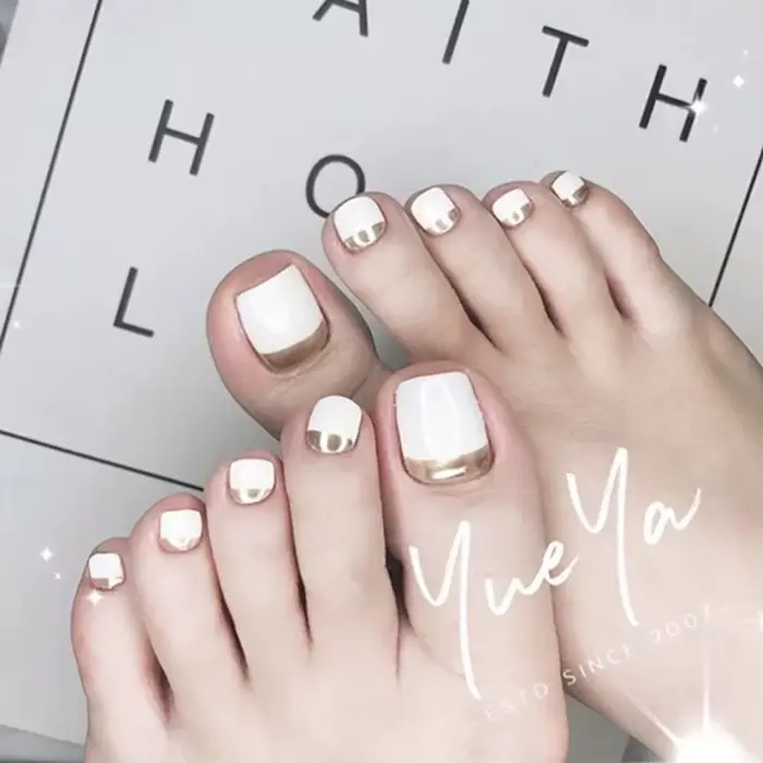 500 faux ongles d'orteils artificiels