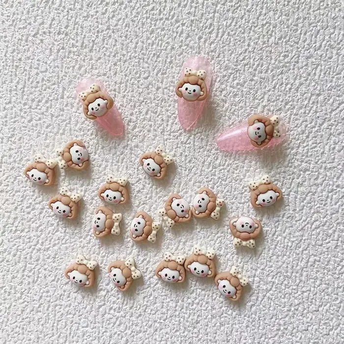 Breloques 3D en forme de lapin pour Nail Art