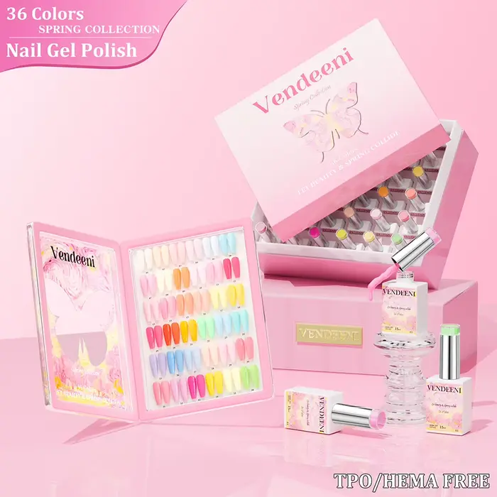 Vendeeni 36 couleurs/ensemble printemps bonbons couleur Pure Gel vernis à ongles TPO HEMA FREE haute