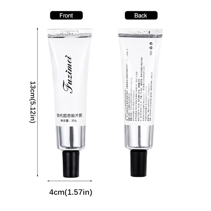 30g Patch solide facile à coller ongles conseils Gel fort adhésif Extension d'ongle Gel clair tremper UV LED