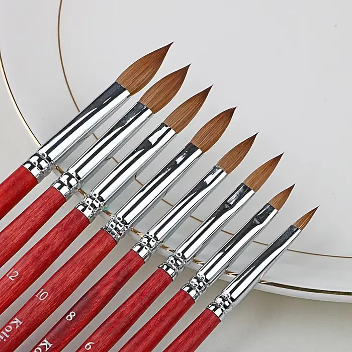 Kolinsky – brosse à ongles en acrylique