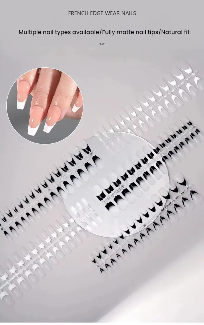 Embouts d'ongles français de Style mat