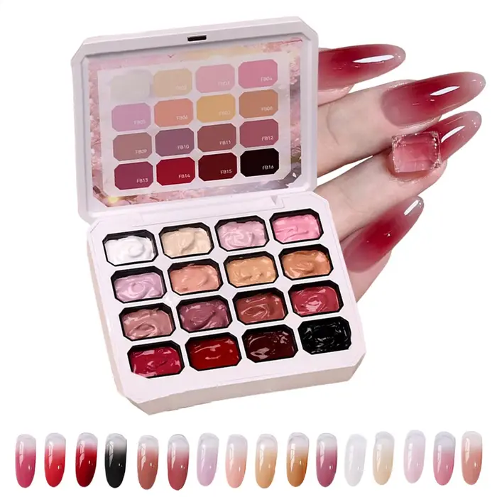Gel de manucure 16 couleurs pour dégradé