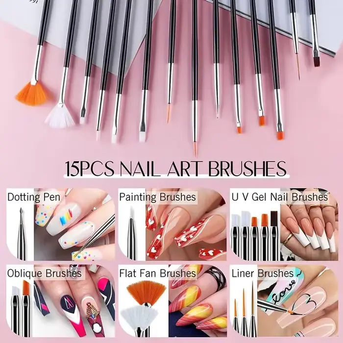 Kit de pinceaux pour nail art