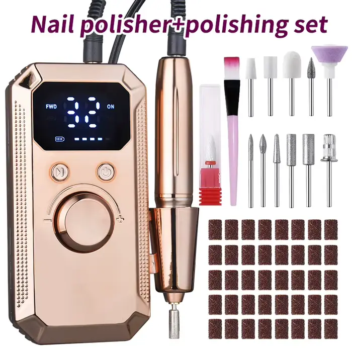 Outil professionnel portable pour le ponçage et le polissage des ongles