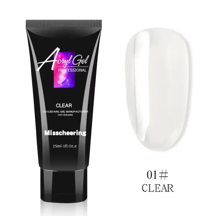 Polygel Fluorescent lumineux pour ongles, Soak-Off UV, Extension de doigts, fournitures de beauté po