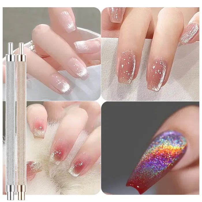 Aimants pour Nail Art, or et argent